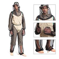 Lixada Anti-Mosquitoes Suit,Lightweight Bug Mosquito Suit Wear Ultra-fine Mesh for Men Women Hiking Fishing Camping Bee Feeding Cycling