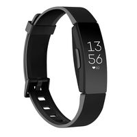 AK Soft TPU Wristbands Compatible with Fitbit Inspire HR/Fitbit Inspire/Fitbit Ace 2 Bands, Sports Waterproof Wristbands for Fitbit Inspire HR Fitness Tracker(Black, Small)