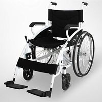 Jiu Si- Wheelchair - No Inflatable Folding Manual Wheelchair Portable Elderly Disabled Travel Trolley Wheelchair Size: 91x106.5x70cm Wheelchair (Color : Big Tires)