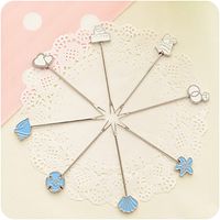 BB.er Fruit fork set creative cute long handle 304 stainless steel fruit dessert small fork cutlery