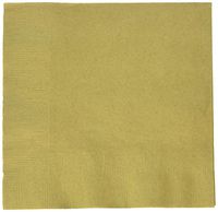Gold 2-Ply Luncheon Napkins | Pack of 50 | Party Supply