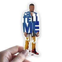 Grantedesigns Kanye West Rapper Sticker Decal for Laptop or Any Flat Surface