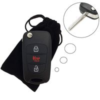 Dudely Just the Case Keyless Entry Remote Control 3 Key Shell Fob Case Cover for 2010-2013 KIA Soul NYOSEKSAM11ATX (Fulfilled by Amazon)