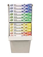 Durable Foil Cool Colors Blue Aluminum Foil Roll, 50 sq. ft.(Pack of 35)