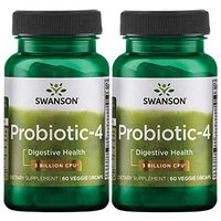 Swanson Probiotic-4 3 Billion Cfu 60 Veg Drcaps 2 Pack