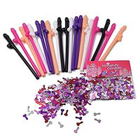 Bachelorette Drinking Straws - Perfect accessories for Bachelorrete Party and Bride Shower - Best Bachelorette party decorations