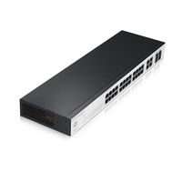 Zyxel Nebula CLOUD Switch 24-Port Gigabit + 4 Dual Personality (GBE RJ-45/SFP) (28 Total Ports) (1 Year Bundled Service)