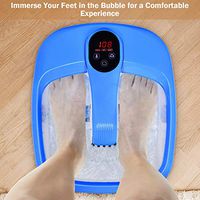Portable Electric Automatic Roller Foot Bath Massager (Blue)