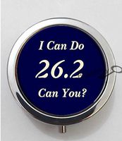 BlackKey 26.2 Marathon Running 3-Compartment Decorative Pocket Gift Box Case Organizer for Pill, Color 1 -437