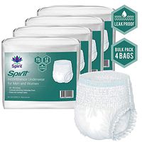 Healthy Spirit Bariatric Incontinence XX-Large Underwear for Men and Women, 48 Count