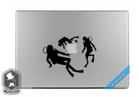 MacBook TV Commercial Scuba Divers Diving around Apple Overlay Vinyl Decal Sticker Skin Mac Book Air Pro Laptop Notebook People Love