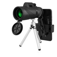 Smartphone Monocular Telescope, 40X60 High Definition Monocular Telescope with Mount Adapter & Tripod for Bird Watching Hunting Camping &Concert