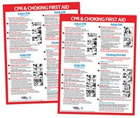 Choking and CPR Poster for Restaurant Spanish - Baby/Infant CPR Poster 2019 - Laminated First Aid Sign - Child and Adult CPR Instructions - Daycare Supplies (2)