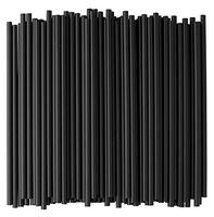 Plastic Drinking Straws 500 Count BPA-Free Black Disposable Straws - DuraHome (500 Pack - Black)