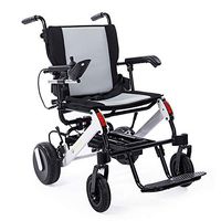 ELENKER 2020 Electric Wheelchair, Foldable Power Wheel Chair with 300w Brushless Motors, Bluetooth, Luggage Rod, for Travel Outdoor Home