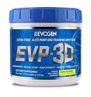 Evogen EVP-3D | Extreme Pre-Workout Pump Ignitor, Arginine Nitrate, Citrulline, Beta-Alanine, Lions Mane | Tropic Thunder (Pineapple Coconut) | 40 Servings