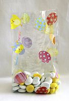 Easter Chicks Cello Party Favor Treat Bags 3 1/2" x 2 " x 7 1/2" - Pack of 25 (Small)