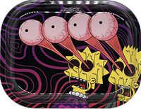 Smoke Arsenal Premium Small Rolling Tray"Barted" 7" x 5"