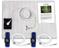 VitaliZEN 2019 98” x 35.5” Certified Organic Cotton w/Silver Conductive Thread Earthing Half-Sheet w/Grounding Cord for EMF Recovery & Better Sleep. Plus 2 Wrist Grounding Straps & Cords.