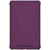 Amzer AMZ94383 Silicone Jelly Soft Skin Fit Case Cover for Asus Nexus 7, Google Nexus 7-1 Pack - Retail Packaging - Purple