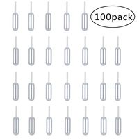 P-SOTER Dessert Pipettes 4ml, 100PCS Plastic Squeeze Transfer Pipettes Dropper Liquid Injector for Cupcake Strawberries
