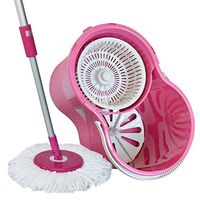 Hand Pressing The Mop Double Drive Rotary Mop Mop The Barrel To Rotate Drying + Cleaning Removable Design DELICATEWNN
