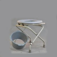 WANGJINLI Commode Chair Steel Paint Collapsible Elderly Pregnant Women Use Moving Toilet Seat