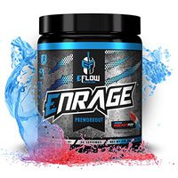 eFlow Nutrition ENRAGE Pre Workout Supplement with Creatine, Beta Alanine, Citrulline, Agmatine - Preworkout Powder to Boost Energy, Pumps, and Strength - Rocket Pop (30 Servings)