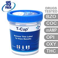 MiCare [15pk] - 6-Panel Multi Drug Test Cup (BZO/COC/mAMP/OPI/OXY/THC) #MI-TDOA-564