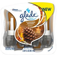 Glade Plugins Scented Oil Air Freshener Refill, Cashmere Woods, 5Count