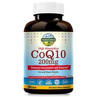 Terranics CoQ10 with BioPerine 200mg, 90 Softgels, Premium Qulity, 3x Better Absorption, Water and Fat Soluble, Supports Heart Health and Energy Production, NON-GMO, Soy, Dairy & Gluten Free, for men