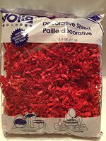 Crinkled Shredded Gift Basket Filler Paper, Christmas Red, Valentines Day Red Gift Shred Paper, Easter Basket Fill