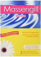 Massengill Extra Cleaning Disposable Douche, Vinegar and Water, 6-Ounce Douches in 2-Count Boxes (Pack of 6)