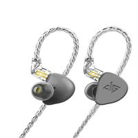 OKCSC F300 in Ear Monitor Dynamic Driver HiFi Earphone,Noise Canceling Earbud Headphones with Detachable 2 Pin Cable(Gray)
