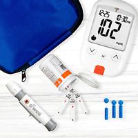 O'WELL Tyson Blood Glucose Monitoring Kit | Starter Kit + 200 Refills | Tyson HT100 Meter, 200 Test Strips, 200 Lancets, Lancing Device, Control Solution, Log Book, Manuals and Carry Case