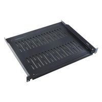 Universal Vented Rack Mount Shelf 1U Height x 10" Depth for Server Cabinet Modem Router with cage Nuts