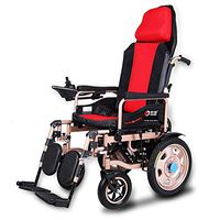 PLLP Medical Rehab Chair, Wheelchair,Heavy Duty Electric Wheelchair, Foldable and Lightweight Powered Wheelchair, 360° Joystick, Weight Capacity 100Kg