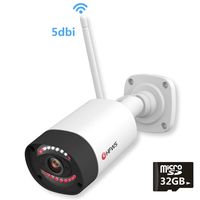 Floodlight Security Camera Outdoor,WiFi Motion Detection HD 1080P Wireless Surveillance IP Cam,Two-Way Audio, Color Night Vision,Include 32G Card,Support Cloud Storage