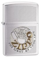 Zippo The Light of Your Life Brushed Chrome Pocket Lighter