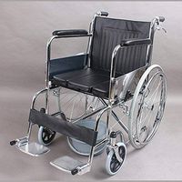 PLLP Medical Rehab Chair, Wheelchair,Folding Portable Elderly Wheelchair and Disabled Handbrake Seat Wheelchair Wheelchair, Driving Medical Adult Medical Supplies with No Toilet Inflatable