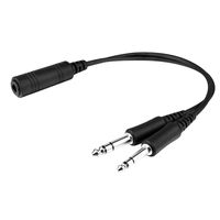 Helicopter U-174 Plug Aviation Headset to General Aviation(GA) Adapter Cable
