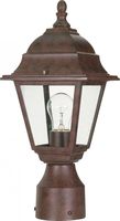 Nuvo Lighting 60/547 One Light Lantern Post Mount, Bronze/Dark