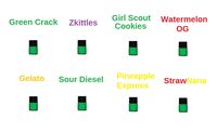 8 Pack of 1ml Bottles of Terpene Isolates 99% Pure Colorado Terpenes Strain Profiles