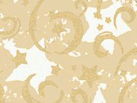 Pack of 1, Gold Stars & Swirls 30" x 833' Gift Wrap Full Ream Roll (Kraft) for Holiday, Party, Kids' Birthday & Special Occasion Packaging