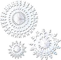 White Tissue Snowflakes - Assorted Designs #W7782 (Units per case: 24)
