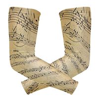 ZZKKO Music Note Cooling Arm Sleeves Cover Uv Sun Protection for Men Women Running Golf Cycling Arm Warmer Sleeves 1 Pair