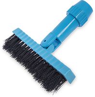Carlisle 36532003 Swivel-Head Grout Line Brush, 1-1/4"-Long Black Crimped Nylon Bristles, Blue Block, 7-1/2" L x 1" W (Case of 12)