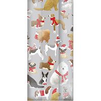 Jillson & Roberts Large Cello Bags with Twist Ties, Santa's Helpers, 100 Pieces