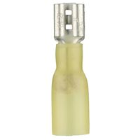 Install Bay HSFYD Heat Shrink Female Quick Disconnect Connector 12/10 Gauge .250, Yellow (100-Pack)