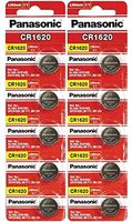 Panasonic CR1620 3V Lithium Battery 2PACK X (5PCS) =10 Single Use Batteries